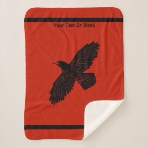 Couverture Sherpa Corbeau rouge
