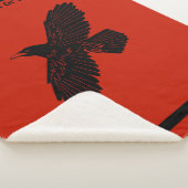 Couverture Sherpa Corbeau rouge (3/4)