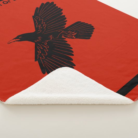 Couverture Sherpa Corbeau rouge (3/4)