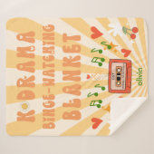 Couverture Sherpa Coréen Drama Kdrama Binge regarder Personnalisé (Devant (Horizontal))