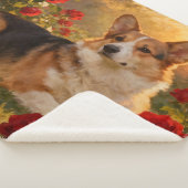 Couverture Sherpa Corgi dans les Roses VI (3/4)