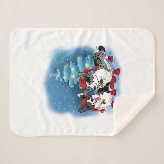 Couverture Sherpa Corgis (Devant (Horizontal))