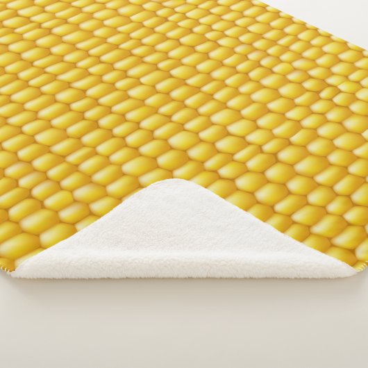 Couverture Sherpa Corn Cob Arrière - plan (3/4)