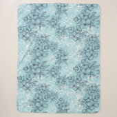 Couverture Sherpa Cornouiller bleu (Devant)