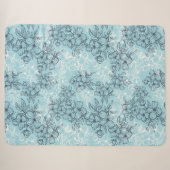 Couverture Sherpa Cornouiller bleu (Devant (Horizontal))