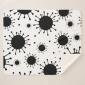Couverture Sherpa coronavirus noir (Devant (Horizontal))