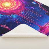 Couverture Sherpa Cosmic Dripping Planet Art (3/4)