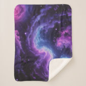 Couverture Sherpa Cosmic Galaxy Nebula Abstract Space Art Design (Devant)