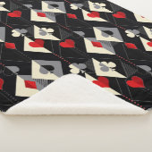 Couverture Sherpa Costumes de jeu de cartes en poker. (3/4)