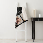 Couverture Sherpa Cosy Black Personnalisé Photo Collage Sherp (En situation)