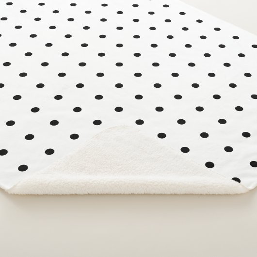 Couverture Sherpa Cosy Black Polka Motif (3/4)