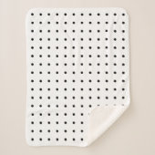 Couverture Sherpa Cosy Black Polka Motif (Devant)