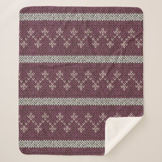 Couverture Sherpa Cosy Motif nuptiale lancette en Bourgogne (Devant)