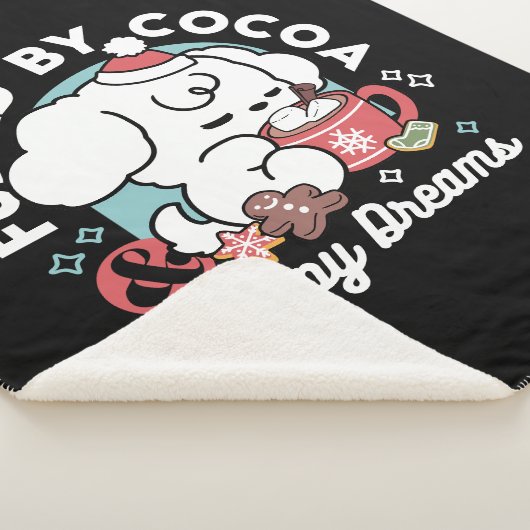 Couverture Sherpa Cosy Puppy Dreams - Chocolat chaud et Noël (3/4)