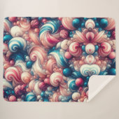 Couverture Sherpa Cotton Candy Bubblegum (Devant (Horizontal))