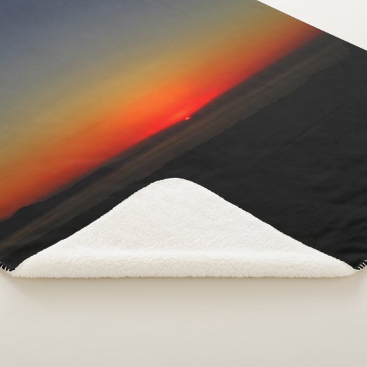 Couverture Sherpa Coucher de soleil dans l'eau (3/4)