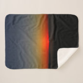 Couverture Sherpa Coucher de soleil dans l'eau (Devant (Horizontal))