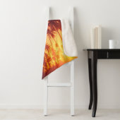 Couverture Sherpa Coucher de soleil des arbres tropicaux (En situation)