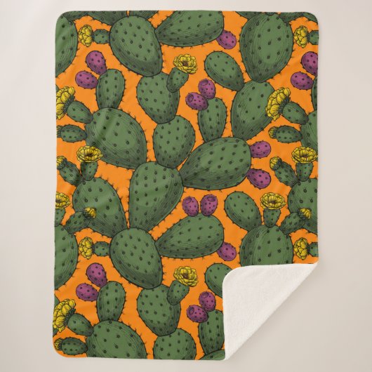 Couverture Sherpa coucher de soleil du désert (Devant)