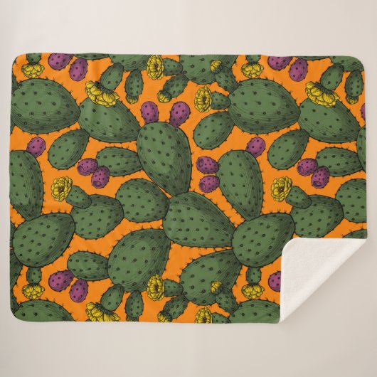 Couverture Sherpa coucher de soleil du désert (Devant (Horizontal))