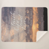 Couverture Sherpa Coucher de soleil du passage biblique  (Devant (Horizontal))