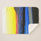 Couverture Sherpa Coucher de soleil mystique (Devant (Horizontal))