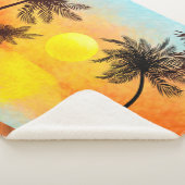 Couverture Sherpa Coucher de soleil tropical (3/4)