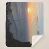 Couverture Sherpa Coucher de soleil tropical (Devant)