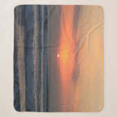 Couverture Sherpa Coucher de soleil tropical (Devant)