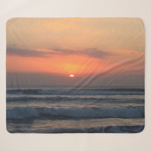 Couverture Sherpa Coucher de soleil tropical (Devant (Horizontal))