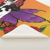 Couverture Sherpa Coucher de soleil velu sucre (3/4)