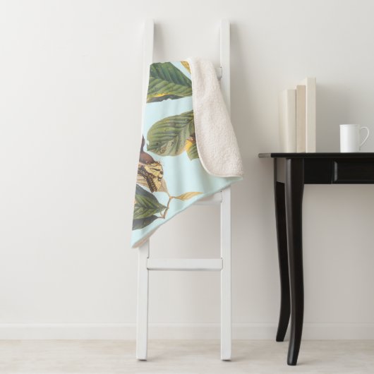 Couverture Sherpa Coucou à bec jaune Audubon (En situation)