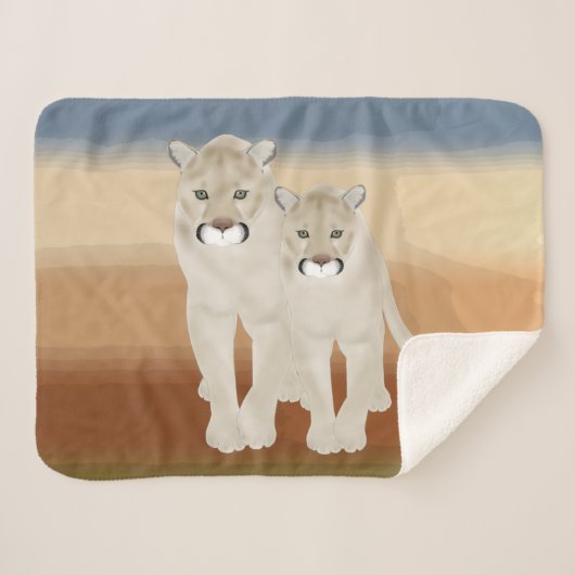 Couverture Sherpa Cougars (Devant (Horizontal))