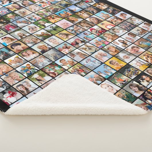 Couverture Sherpa Couleur personnalisée simple 180 Carrés (3/4)