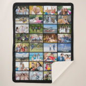 Couverture Sherpa Couleur personnalisée simple 32 Rectangle (Devant)