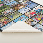 Couverture Sherpa Couleur personnalisée simple 32 Rectangle (3/4)