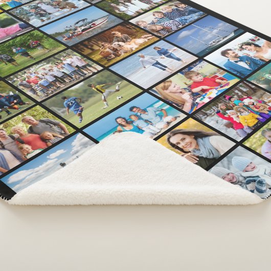 Couverture Sherpa Couleur personnalisée simple 32 Rectangle (3/4)