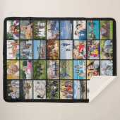 Couverture Sherpa Couleur personnalisée simple 32 Rectangle (Devant (Horizontal))