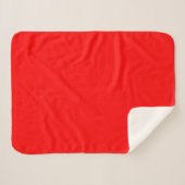 Couverture Sherpa couleur rouge (Devant (Horizontal))