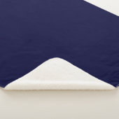Couverture Sherpa Couleur solide bleu marine (3/4)
