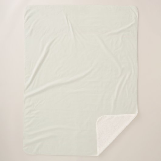 Couverture Sherpa Couleur solide de la colombe blanche (Devant)