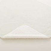 Couverture Sherpa Couleur solide de la colombe blanche (3/4)