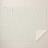 Couverture Sherpa Couleur solide de la colombe blanche (Devant (Horizontal))