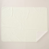 Couverture Sherpa Couleur solide ivoire (Devant (Horizontal))