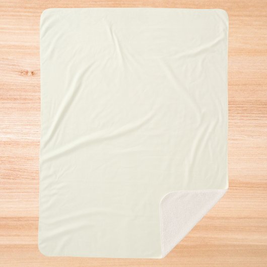Couverture Sherpa Couleur solide ivoire