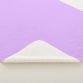 Couverture Sherpa Couleur solide Mauve (3/4)