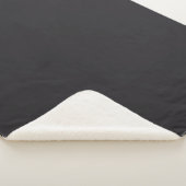 Couverture Sherpa Couleur solide noire (3/4)