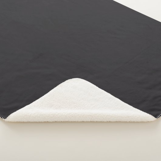 Couverture Sherpa Couleur solide noire (3/4)