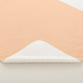 Couverture Sherpa Couleur solide profonde Peach (3/4)