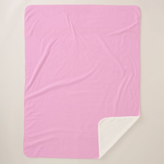 Couverture Sherpa Couleur solide rose pâle (Devant)